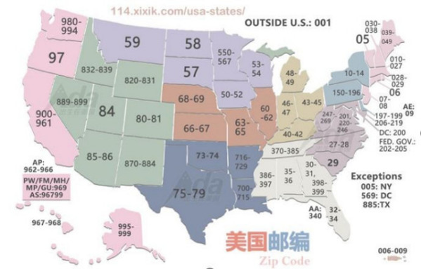 如何劃分美西、美中、美東地區(qū)？