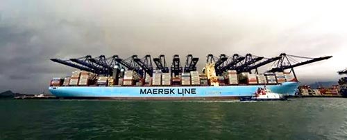 中國到美西、美東的馬士基快船航線