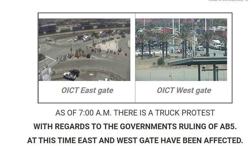 由于美國(guó)政府對(duì)的決策，此時(shí)奧克蘭碼頭東西大門都受到了影響。